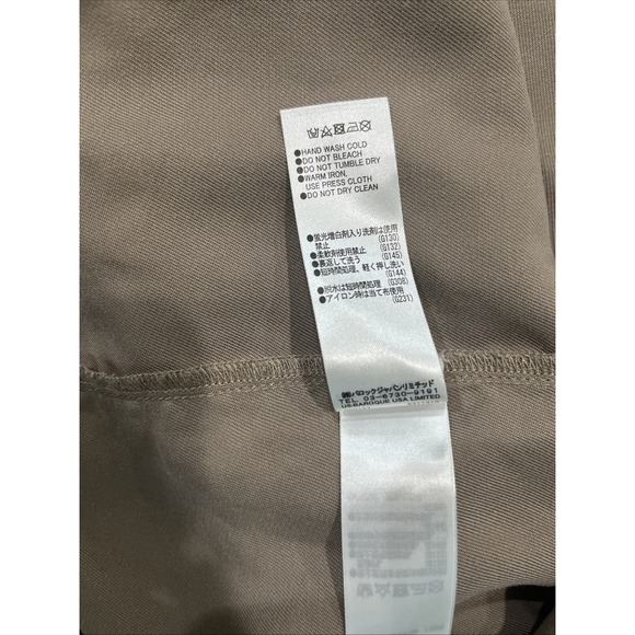 Moussy Button Down Shirt Womens Sz M/L Tan Boyfriend Oversized Western City Chic - Picture 7 of 9